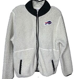Buffalo Bills NFL Teens Apparel XLarge 15/17 Cream Sherpa Jacket Out‎ of Stock